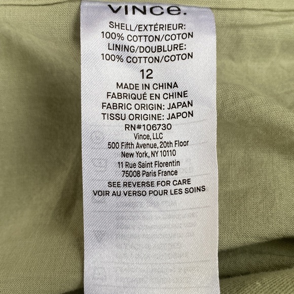 Vince Women’s Lightweight Green Shirt Jacket, Size 12 - Picture 9 of 11